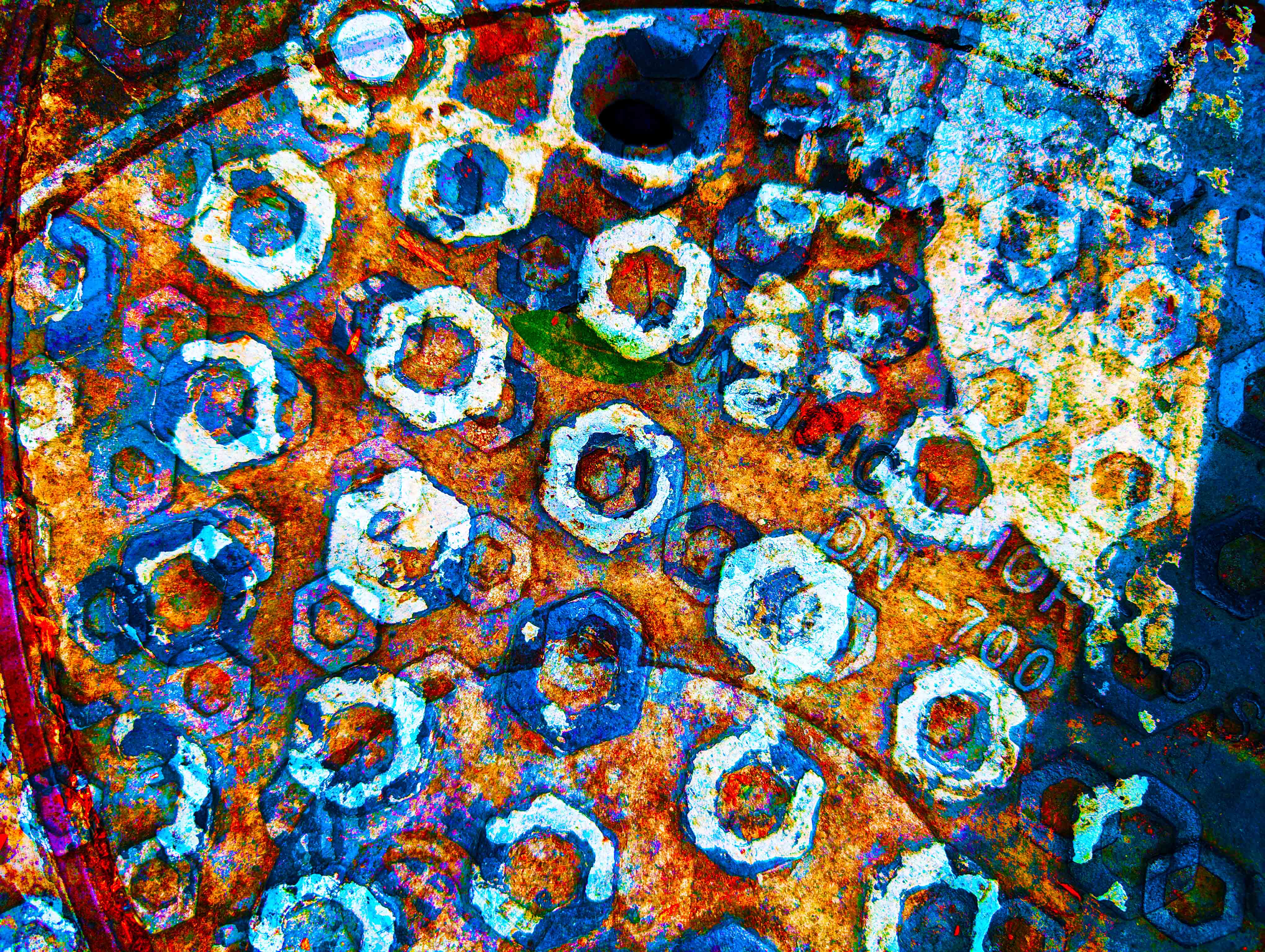 overlapping geometries of different underground utility maintenance covers